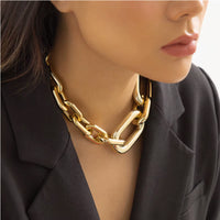 Chunky Gold Chain Necklace for Women | Bold Vintage Link Choker | 2026 Glamoratti Trend Jewelry