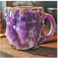 400ml Mineral Crystal Coffee Mug – Gemstone Resin Design, Unique Home & Kitchen Gift, 3D Artisan Mug