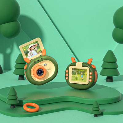 Kids' HD Digital Camera with 180° Flip Screen, Games & Filters - Perfect First Camera