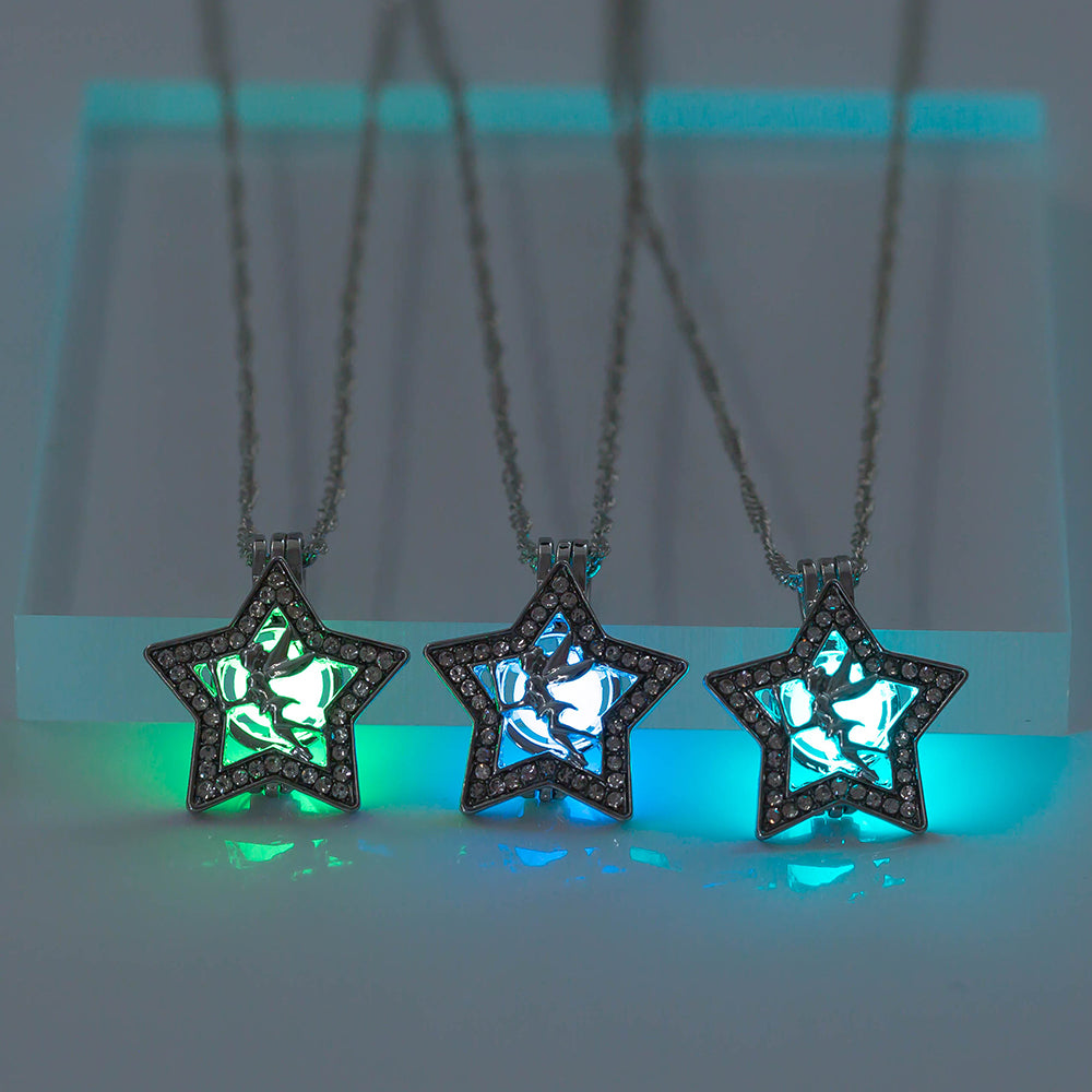 Halloween Pentagram Angel Glow‑in‑the‑Dark Necklace What Else You Got?