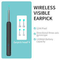 Wireless Ear Cleaning Camera – Otoscope Ear Wax Removal Tool with LED Light & App