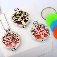 Glow-in-the-Dark Tree of Life Necklace – Luminous Zinc Alloy Pendant 45 cm