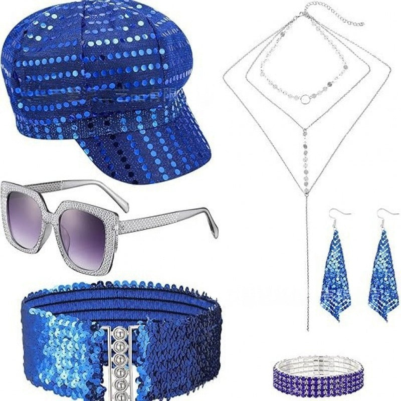 Rhinestone Scarf Set Sophisticated And Perfect For Parties And Discos
