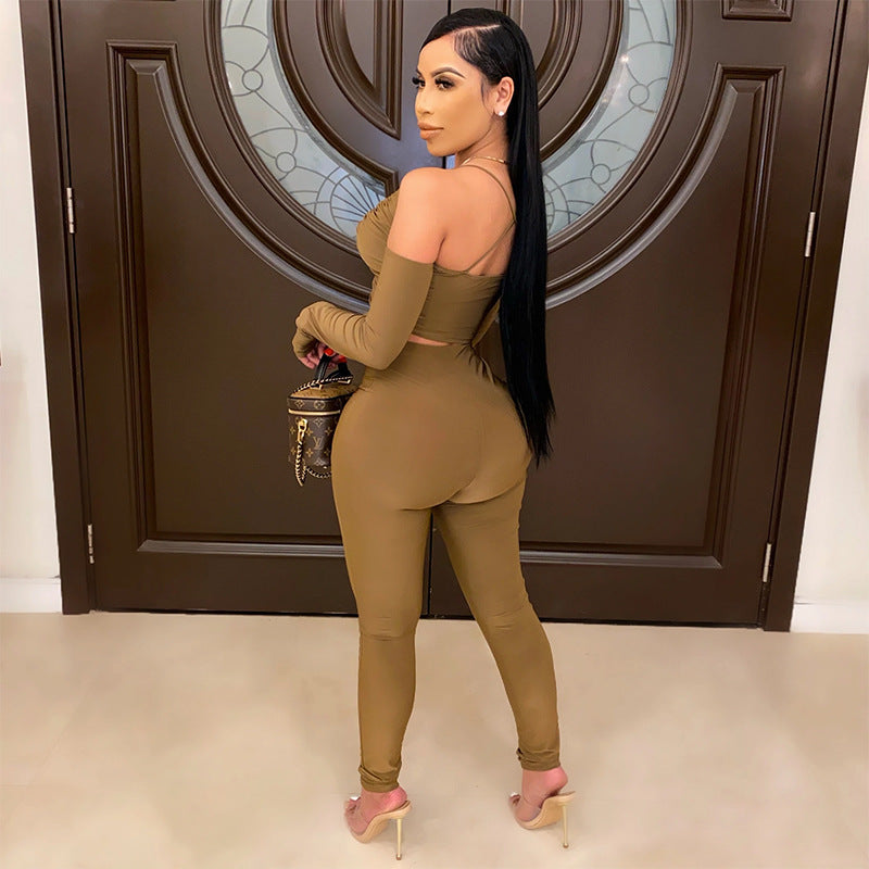 Outfit With Long Sleeves And Strapless Straps What Else You Got?