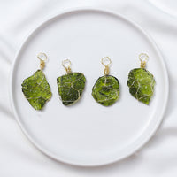 Czech Meteorite Rough Stone Pendant Necklace – Natural Cosmic Jewelry