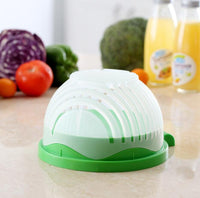 Salad Cutter Bowl – Rotating Chopper & Strainer for Fruits & Vegetables