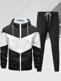 Men’s Christian Sport Set – Hooded Long Sleeve Top & Joggers for Gym & Everyday Wear