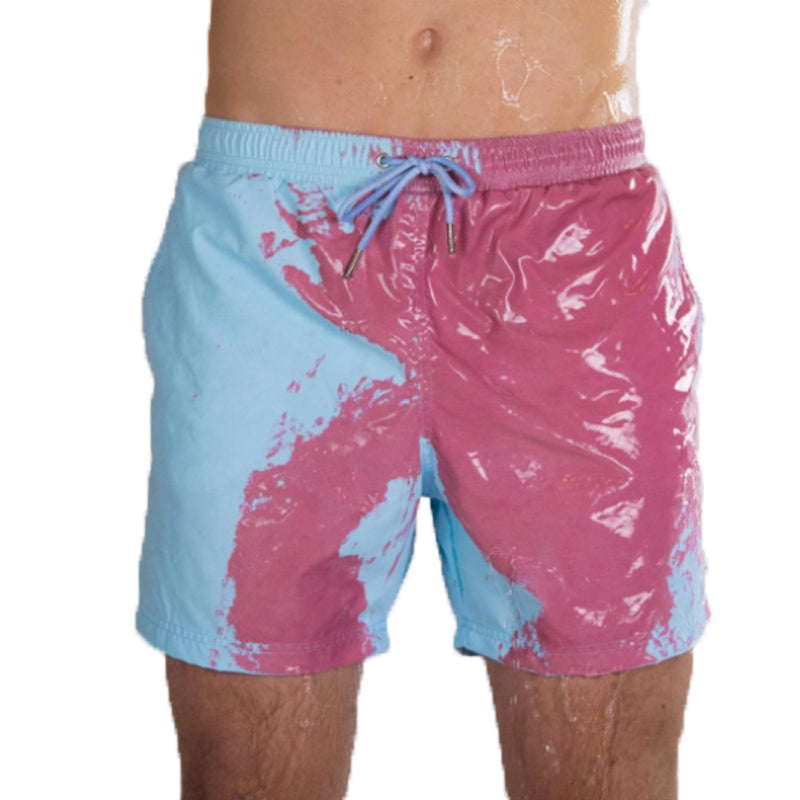 Magical Change Color Beach Shorts Summer Men Swimming Trunks Swimwear Swimsuit Quick Dry bathing shorts Beach Pant What Else You Got?
