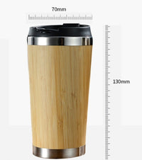 Bamboo Coffee Cup – Insulated Travel Mug with Leak-Proof Lid