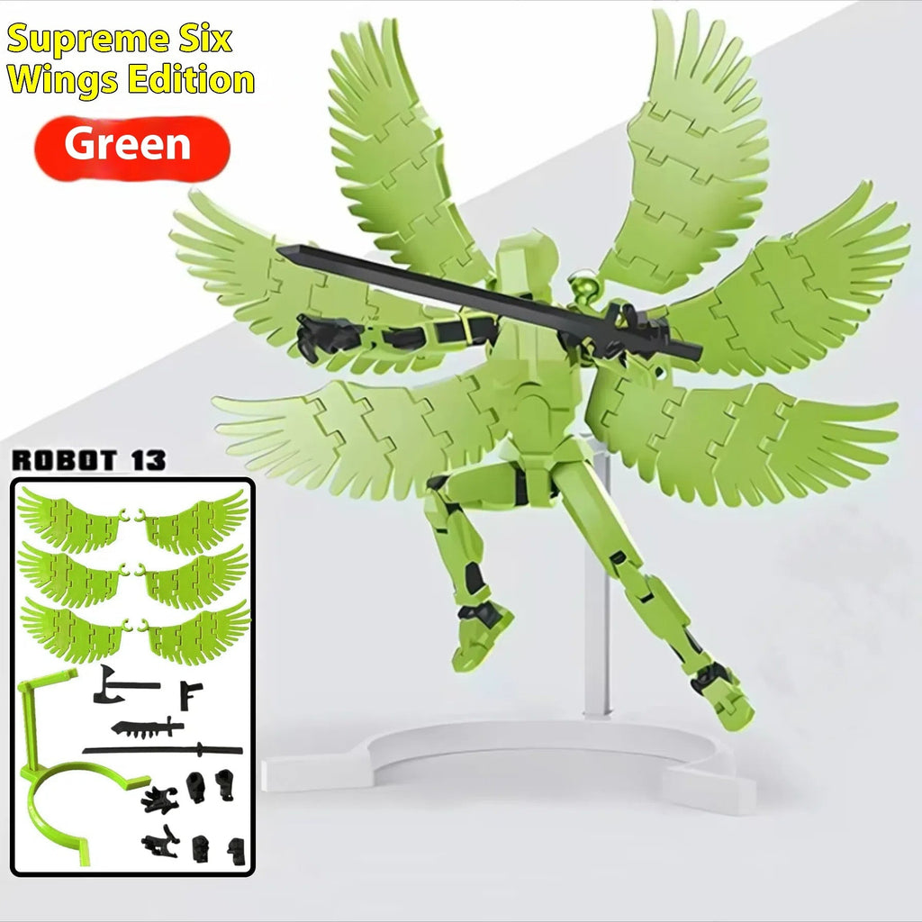 Multi‑Jointed Shapeshift Robot Figure – 3D‑Printed Movable Action Model with Weapons & Accessories What Else You Got?