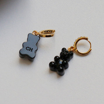 Gummy Bear Zircon Inlaid Earrings – Sweet & Cool Brass Animal‑Style Jewelry What Else You Got?