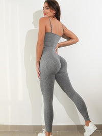 Women's Modest & Flattering Seamless Unitard - Spaghetti Strap Bodysuit for Yoga, Dance & Everyday Wear