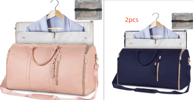 Large Capacity Travel Duffle Bag Women's Handbag Folding Suit Bag Waterproof Clothes Totes What Else You Got?