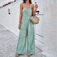Graceful & Stylish Square Neck Jumpsuit with Pockets - Effortless Spring/Summer Fashion for Women