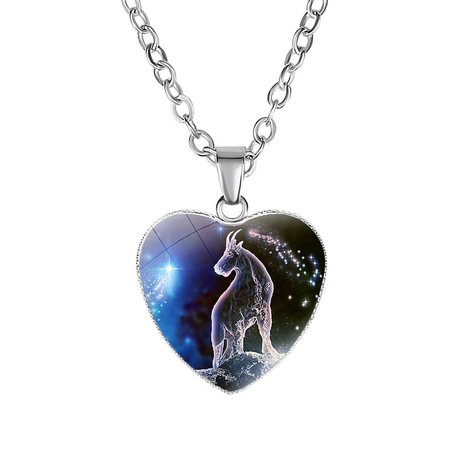Women's Zodiac Heart Pendant Necklace What Else You Got?