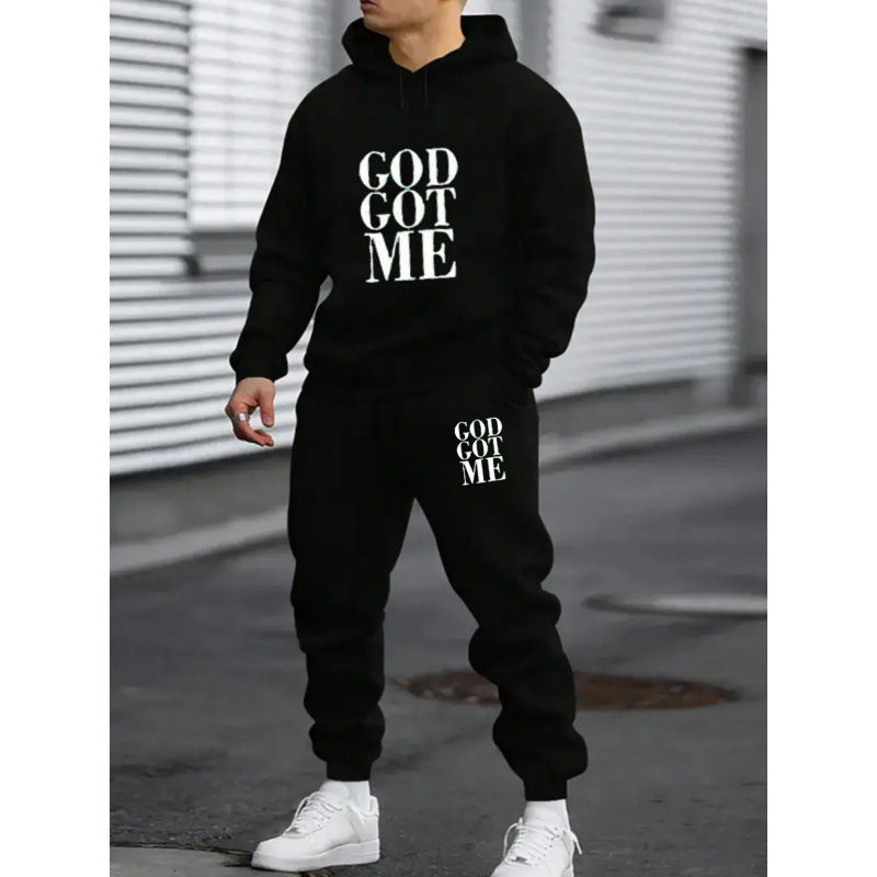 Men’s Hoodie and Pants Two-Piece Set – Casual Sporty What Else You Got?