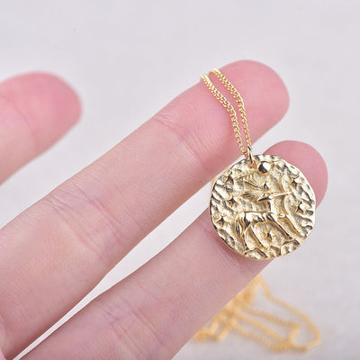 Sterling Silver 12 Zodiac Constellation Necklace - Faith-Inspired Celestial Jewelry