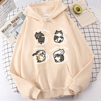 Printed Loose-Fit Pullover Hoodie – Polyester Casual Sweatshirt XS–3XL