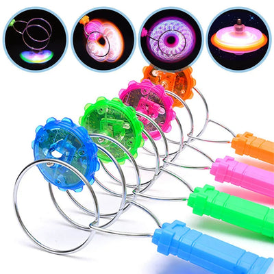 Vibrant LED Spinning Top with Magnetic Gyro - Christian Kids Gift Toy - Mesmerizing Light-Up Yo-Yo Ball