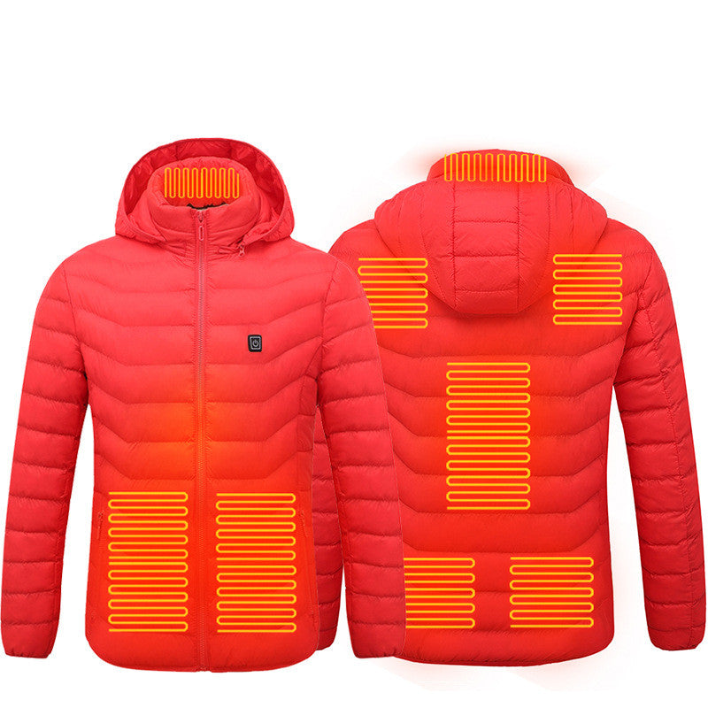 Winter Heated Jacket USB Electric Cotton Coat Zip-up Heater Thermal Clothing Heating Vest For Men What Else You Got?
