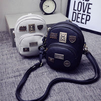 Korean Trendy Mini Shoulder Bag with Customizable Badge Design - Crossbody Purse for Women