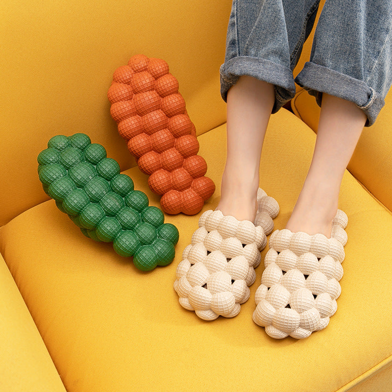 New Summer Fashion Massage Mesh  Bubble  Bathroom Slides Home Indoor Anti-Skid Shoes What Else You Got?