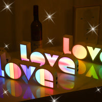 Romantic LED LOVE Light - Perfect Valentine's Day Gift, Wedding Decor & Birthday Surprise - USB Powered