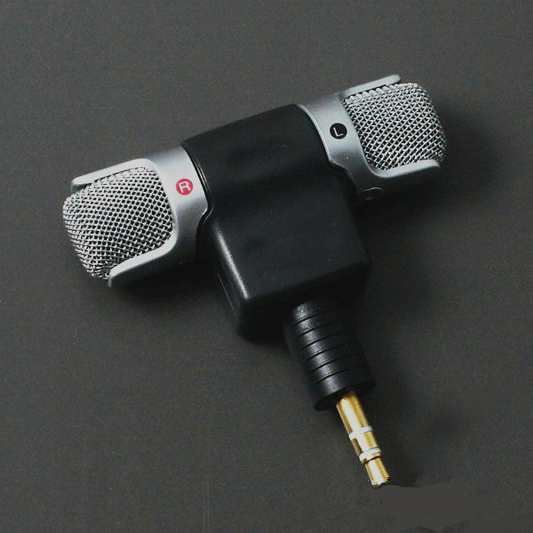 Mini Stereo Microphone for Phone – 3.5mm Plug-In Mic
