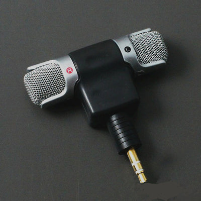 Mini Stereo Microphone for Phone – 3.5mm Plug-In Mic