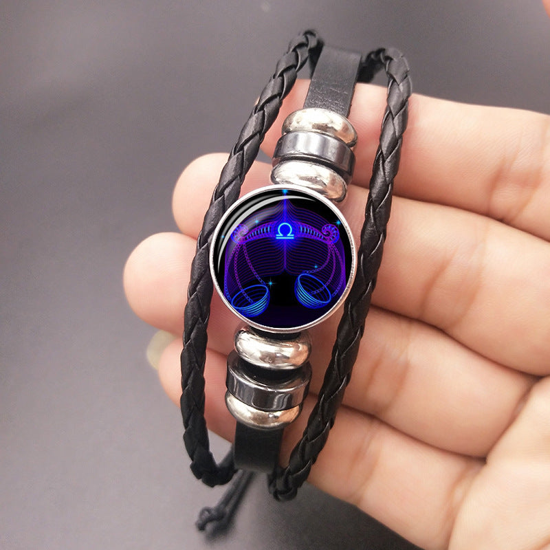 12 Zodiac Constellation Bracelet Luminous Braided Design Bracelet For Men Women Kids What Else You Got?