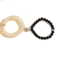 Handmade Crown Beaded Couple Bracelets – Glow-in-the-Dark Matching Set