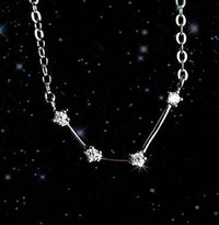Divine Zodiac S925 Sterling Silver Necklace - 12 Constellations Pendant for Women