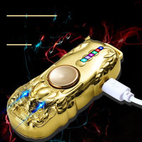 USB Rechargeable Fidget Spinner Lighter – Windproof Tungsten Coil Metal EDC