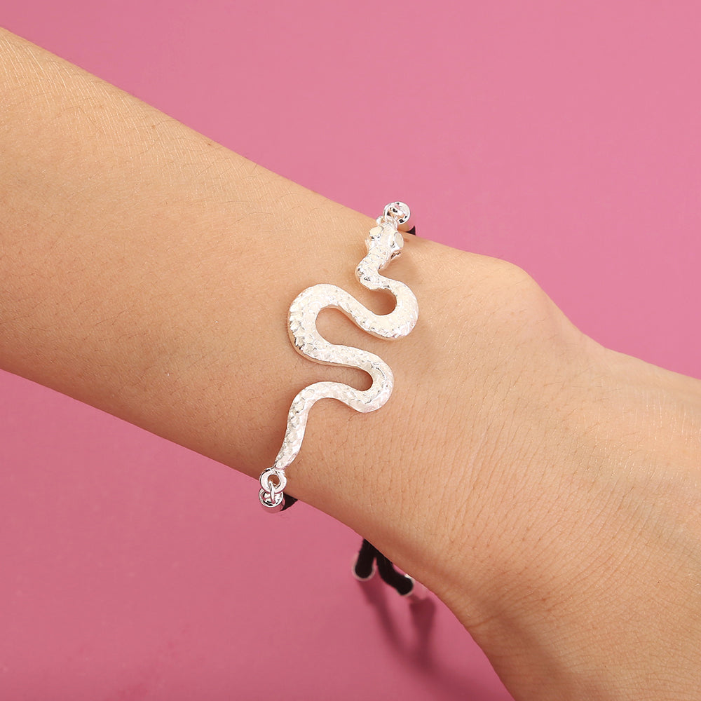 Silver Snake, glow-in-the-dark oil necklace What Else You Got?