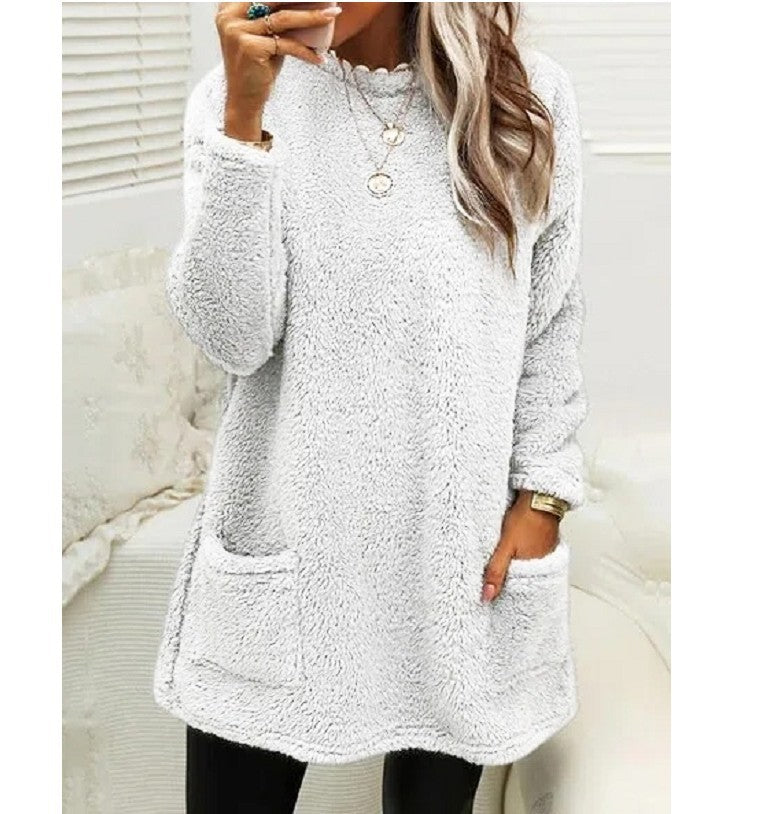 Women’s Winter Fleece Pullover Sweater with Pockets What Else You Got?