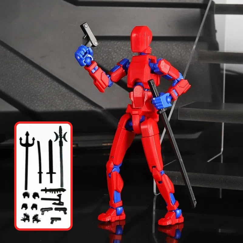 Multi‑Jointed Shapeshift Robot Figure – 3D‑Printed Movable Action Model with Weapons & Accessories What Else You Got?