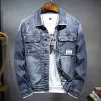 Men’s Relaxed-Fit Denim Jacket – Cotton Casual Jacket for All Seasons