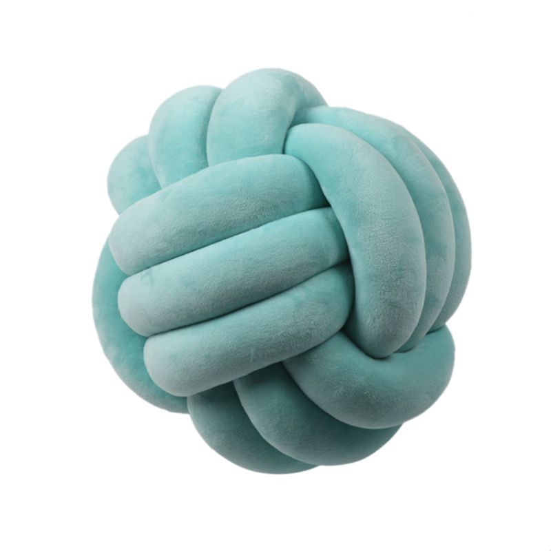 Knotted Plush Ball Design Round Throw Pillow What Else You Got?