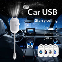 Starry Night Light Projector - Bedroom Ambiance Galaxy Star Projection Lamp for Romantic Ceiling Decor