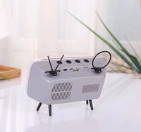 Retro Mini Portable Bluetooth TV Speaker - Vintage Sound in a Compact Design