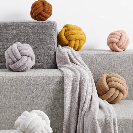 Simple Bedroom Sofa Knotted Ball Pillow What Else You Got?
