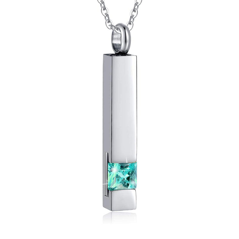 Twelve Birthday Stone Ashes Necklace Can Be Opened With Diamonds Zodiac What Else You Got?