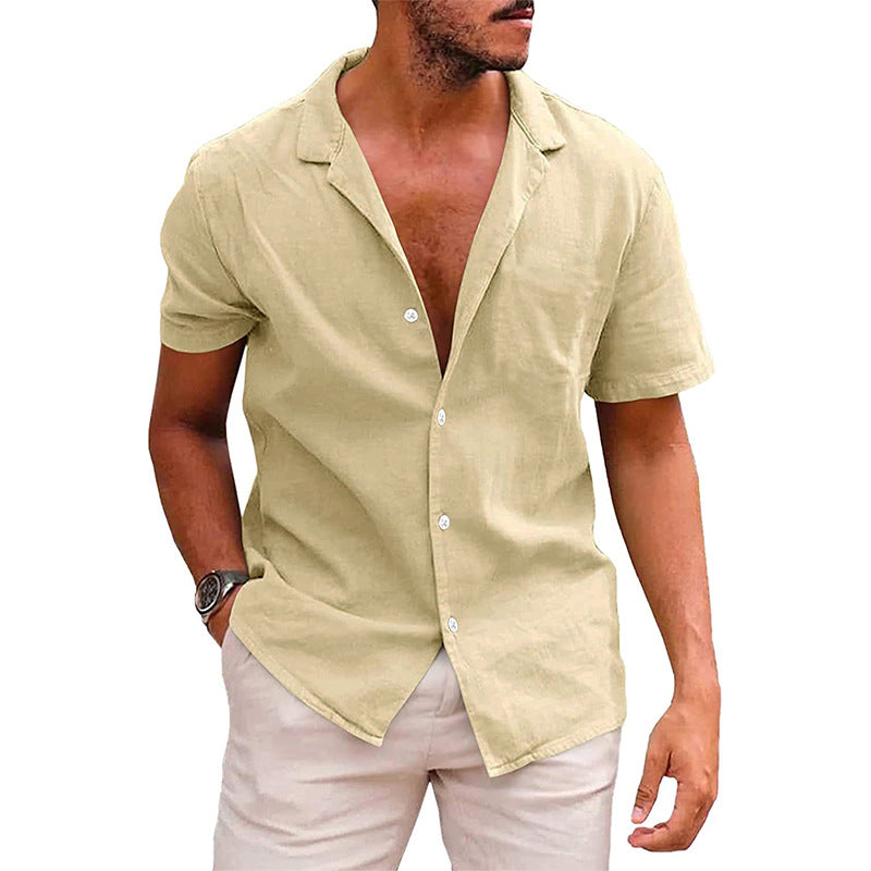 Men's Tops Casual Button Down Shirt Short Sleeve Beach Shirt Summer Mens Clothing What Else You Got?