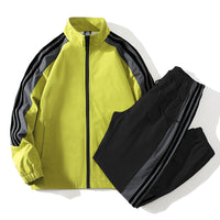 Christian Gentleman's Fashion: Trendy Stand Collar Casual Two-Piece Set