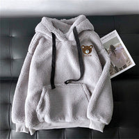 Lamb Wool Embroidered Hoodie - Ultra-Soft & Warm Gift