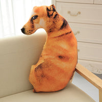 Adorable 3D Dog Print Throw Pillow – Plush Stuffed Animal Cushion for Home Decor & Gifts