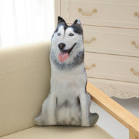 Adorable 3D Dog Print Throw Pillow – Plush Stuffed Animal Cushion for Home Decor & Gifts