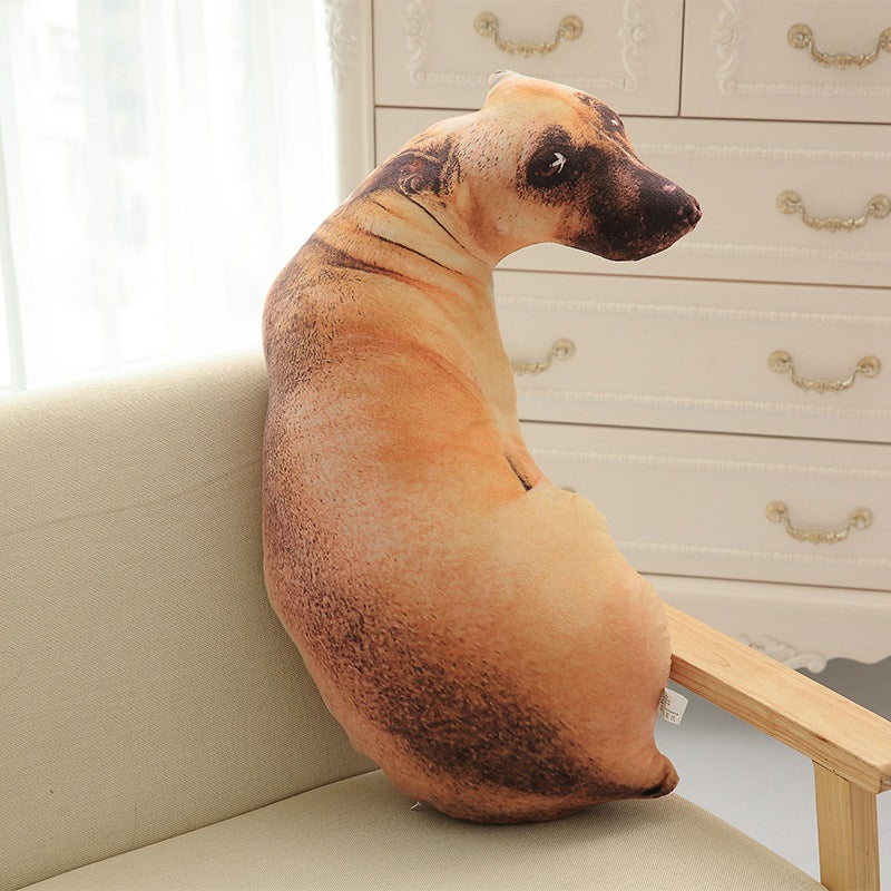 Funny 3D Dog Print Throw Pillow Creative Cushion Cute Plush Doll Gift Home Decor What Else You Got?