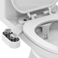 Non-Electric Bidet Attachment – Dual Nozzle Toilet Seat Sprayer