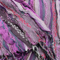 Royal Purple Jacquard Pattern Scarf – Regal Textured Scarf for Evening & Office Wear